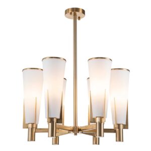 Lampara Techo Cristal Metal Dorado 61x61x75 Cm