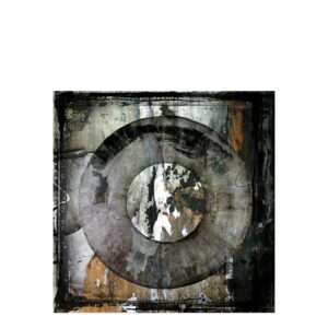 ABSTRACT CIRCLE BROWN Painting - 120x120, Plexiglas