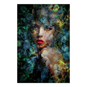 BLUE AUTUMN photo art - 100x150, Plexiglas