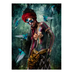 KOLIBRI photo art - 80x120, Plexiglas