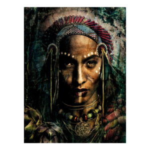 INDIAN PORTRAIT photo art - 100x150, Plexiglas