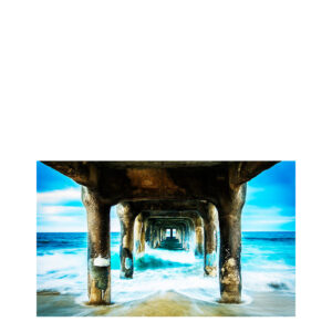 DREAMY PIER SUNSET Photo art - 120x80, Plexiglas