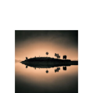 SUNSET ISLAND photo art - 100x100, Plexiglas