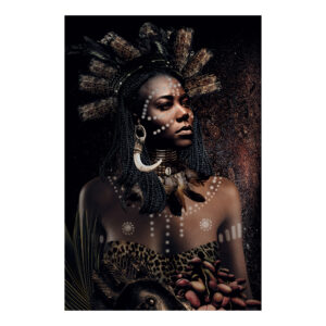 AFRICAN TRIBE WOMAN Photographic art - 100x150, Aluminium