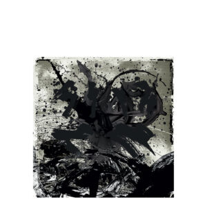 THE SAMURAI painting - 120x120, Plexiglas