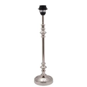 Lámpara de mesa redonda plata