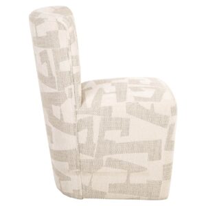 Chair Lorain with wheels beige graffic (Beige graffic)