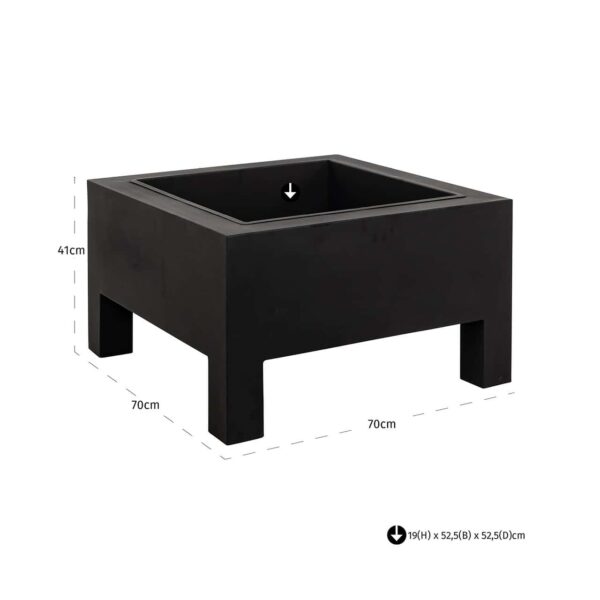 Fire pit Nerium outdoor (Black)