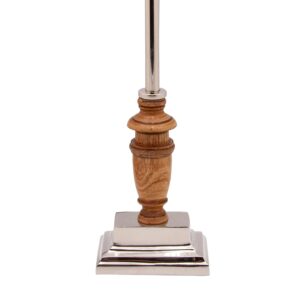 lámpara cuadrada peana madera 1