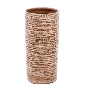 Paraguero Ceramica Marron 24x24x48 Cm