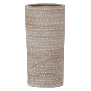 Paraguero Ceramica Marron 23x23x47 Cm
