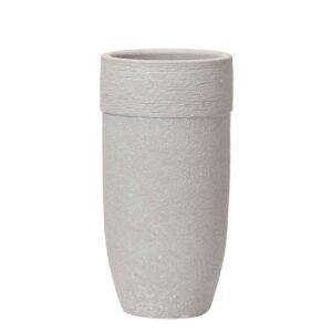 Florero Ceramica Gris 16,5x16,5x30 Cm