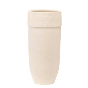 Florero Ceramica Blanca 20x20x40 Cm