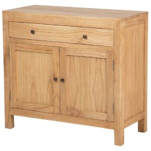 Cabinet 1 Cajon 2 Puertas Madera Mindi 90x40x82 Cm