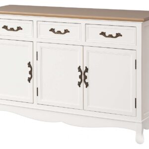 Aparador Pino Mdf Beige 150x28x81 Cm