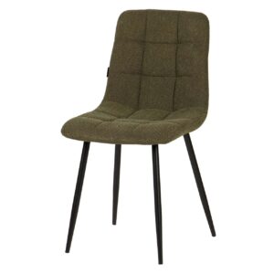 Silla Metal Poliester Verde Negro 48x56x80 Cm