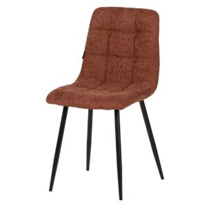 Silla Metal Poliester Granate Negro 48x56x80 Cm