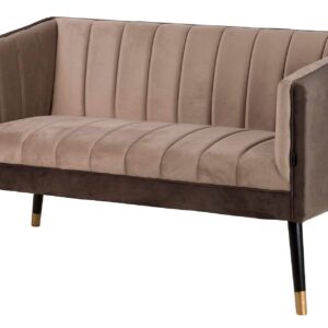 Sofá Velvet Marrón 130x70x74 Cm