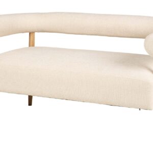 Sofá Chenille Blanco 143x67x70 Cm