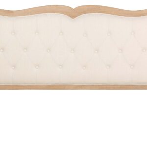 Cabecero Capitone Lino Madera Caucho 160x4x120 Cm