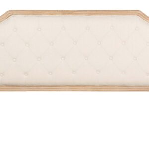 Cabecero Capitone Lino Madera Caucho 160x4x120 Cm