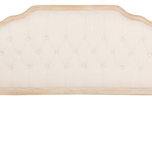 Cabecero Capitone Lino Madera Caucho 160x4x120 Cm