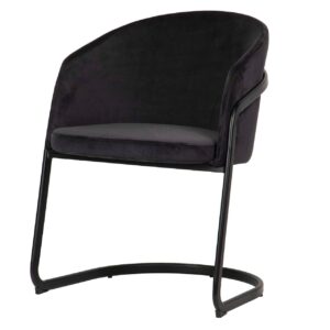 Silla Velvet Negro Sitka 58x58x79 Cm
