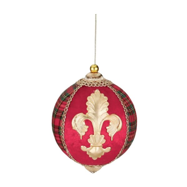 Bola Flor de Lis roja