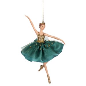 Colgante Bailarina turquesa oro