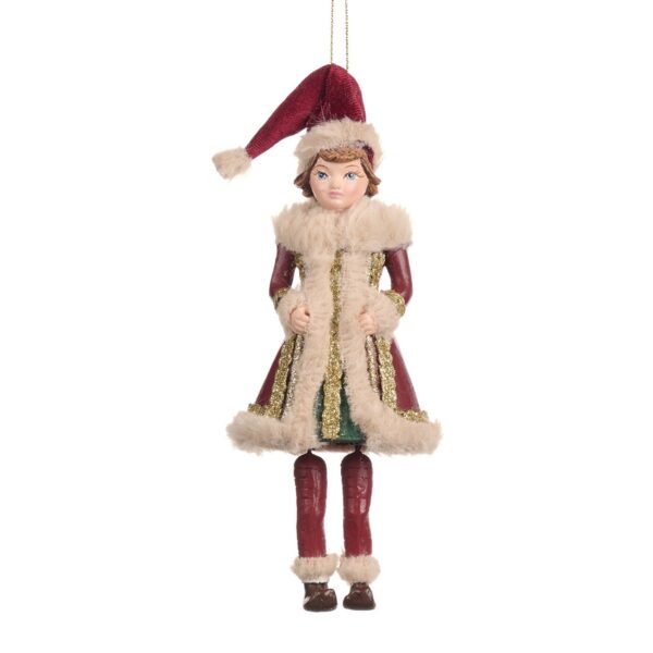 Colgante niño pompones