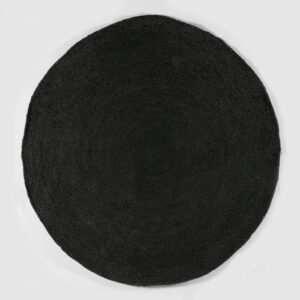 Alfombra 200x1x200 Yute Negro