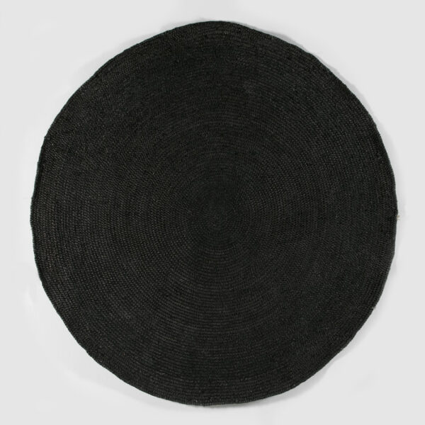 Alfombra 200x1x200 Yute Negro