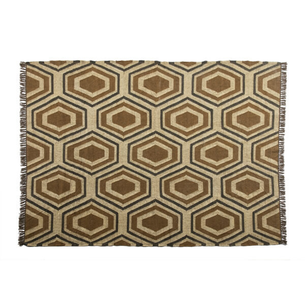 Alfombra 200x1x250 Yute/Lana Multicolor