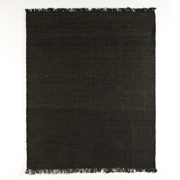 Alfombra 200x1x250 Yute Negro