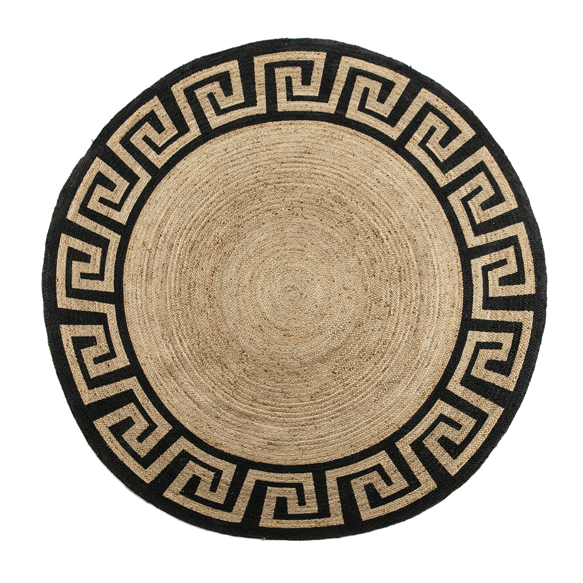 Alfombra 250x1x250 Yute Natural/Negro