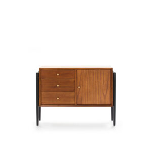 Aparador 120x45x90 Madera Marrón/Negro
