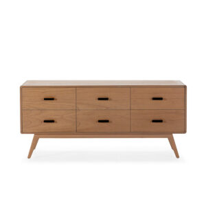 Aparador 160x50x75 Madera de Cedro -- Natural/Negro
