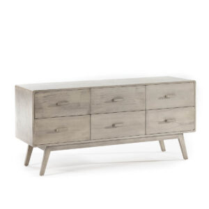 Aparador 160x50x75 Madera Gris Velado
