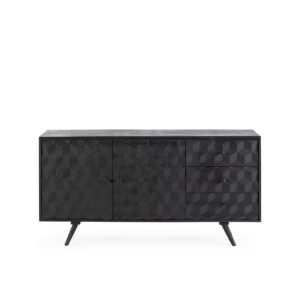 Aparador 165x40x86 Madera de Mango Negro