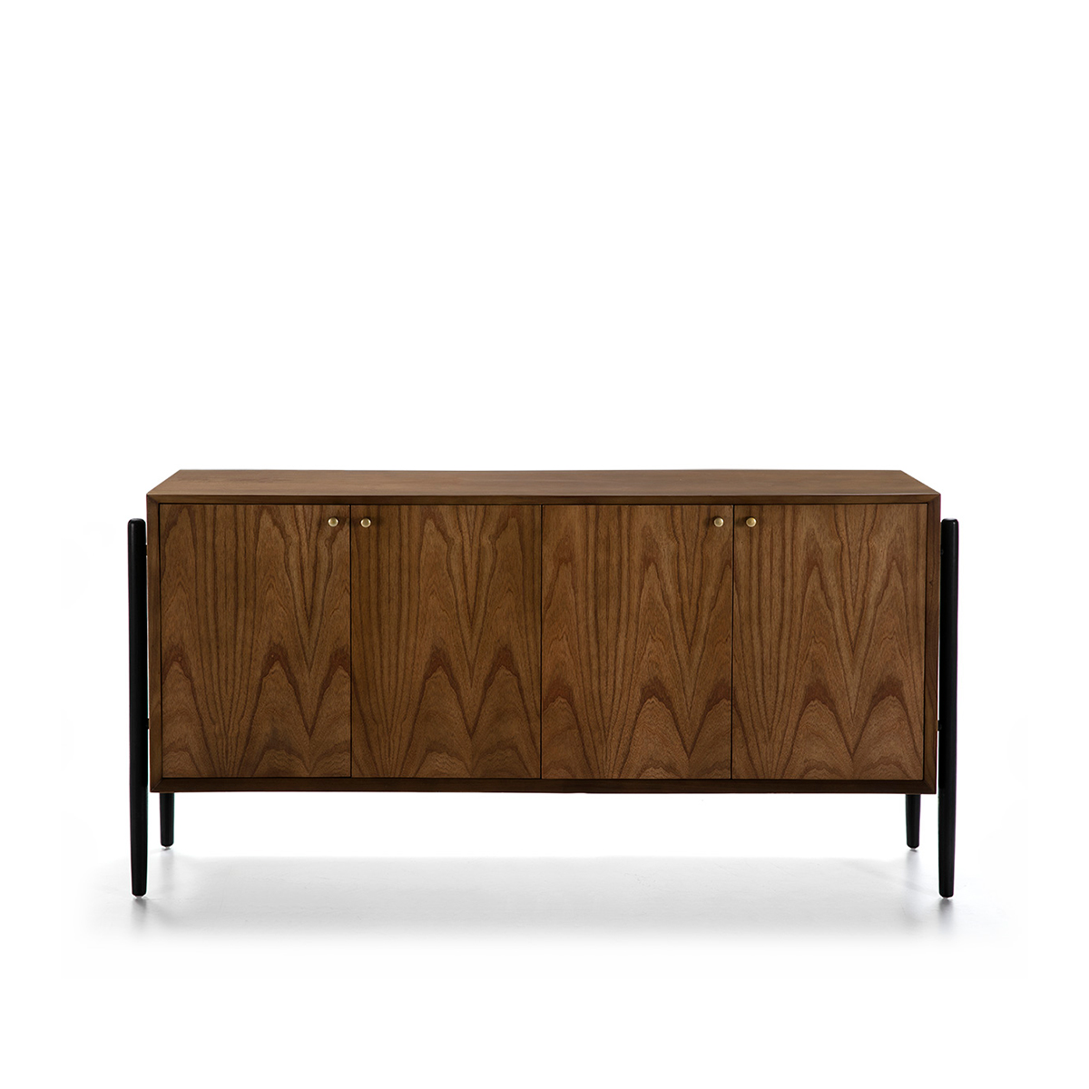 Aparador 180x45x90 Madera Marrón/Negro