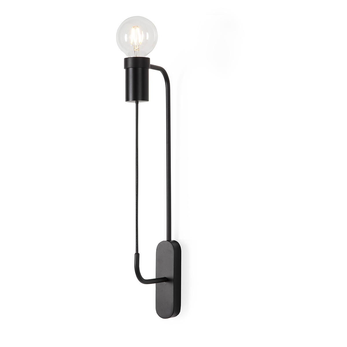 Aplique 16x5x50 Metal Negro