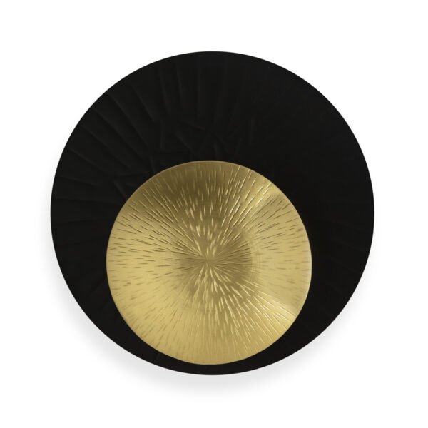 Aplique 20x7x20 Metal -- Negro/Dorado