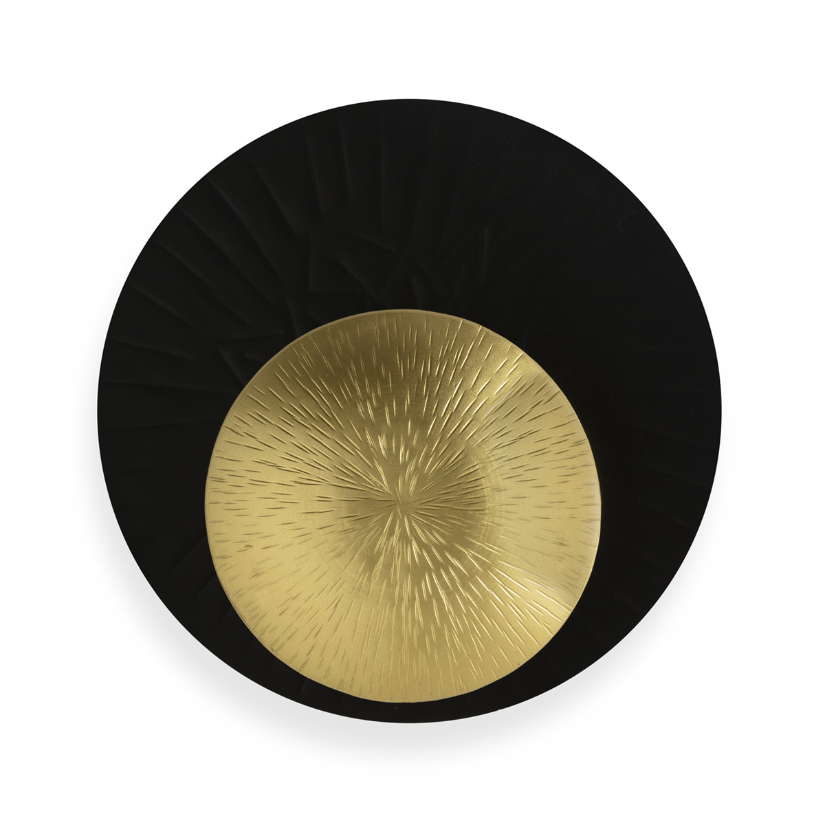 Aplique 20x7x20 Metal -- Negro/Dorado