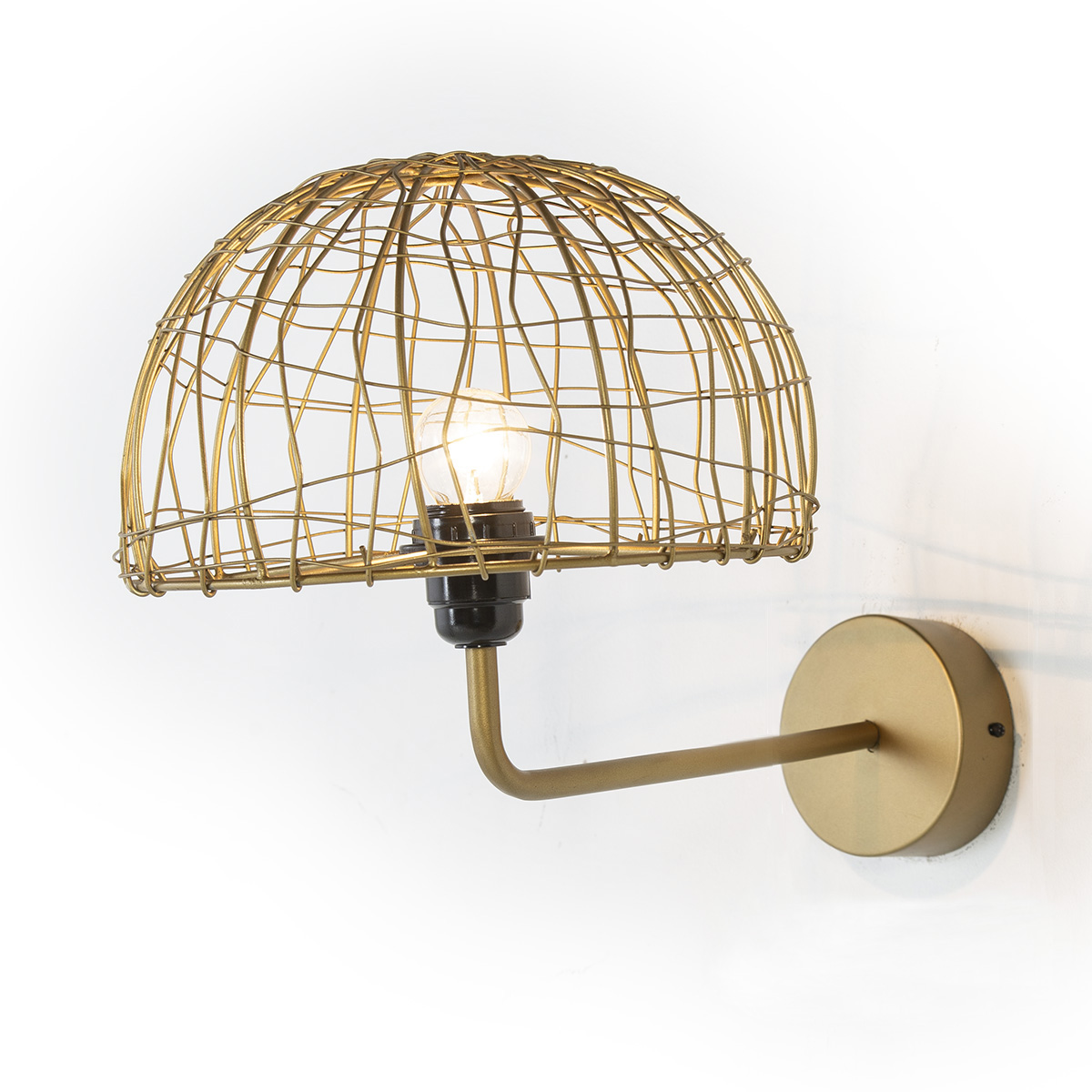 Aplique 23x37x25 Alambre/Metal Dorado