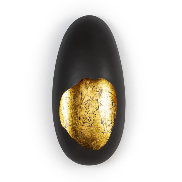 Aplique 24x15x51 Metal Negro/Dorado