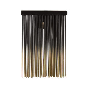 Aplique 26x16x37 Metal -- Dorado/Negro Mate