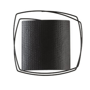 Aplique 27x11x26 Metal -- Negro Mate