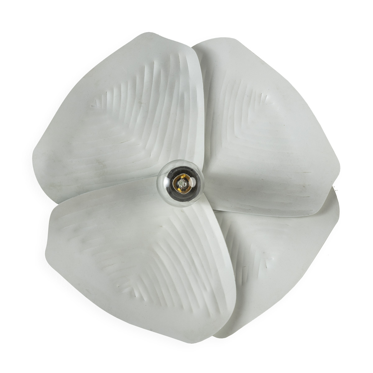 Aplique 28x28x9 Metal -- Blanco Envejecido