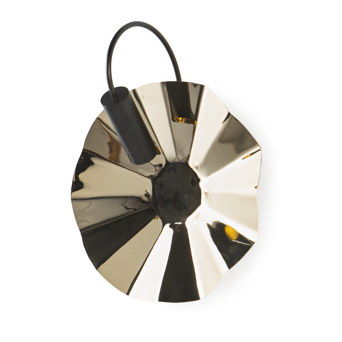 Aplique 40x24x52 Metal Dorado/Negro
