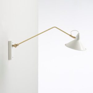 Aplique 75x19x37 Metal Blanco/Bronce
